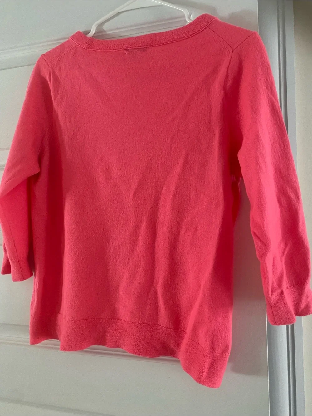 J. Crew Women's Coral Pink Crewneck Sweater
